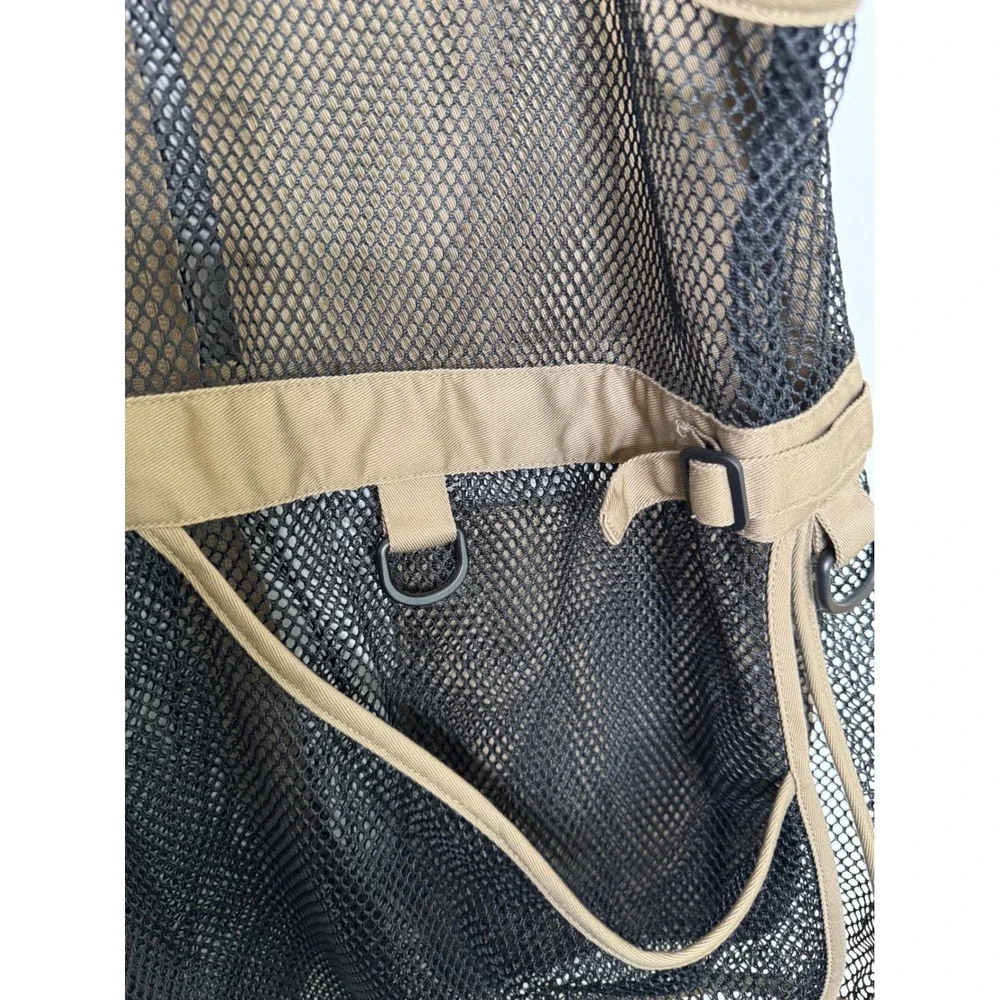 Cabelas Outdoor Gear XL Hunting Fishing Vest Camel Tan Vented Mesh Pockets Brown